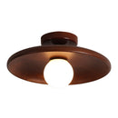 Nordic Wood Minimalist Round Hallway Ceiling Light