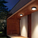 Outdoor Close to Ceiling LED Ceiling Lamp Waterproof in Black