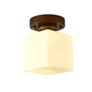 Minimalism White Semi-Flush Hallway Ceiling Light