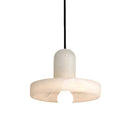 Simple White Marble Pendant Light For Living Room
