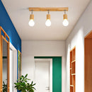 Nordic Rotate Spotlight Wood Light Track Lighting