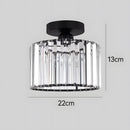 Set of 2 Crystal Ceiling Light for Hallway Living Room