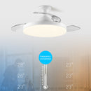 Simple Low Profile Bedroom Ceiling Fan With LED Light