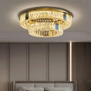 Modern Luxury K9 Crystal LED Flush Mount Ceiling Light