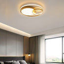 Modern Round LED Ceiling Lights Bedroom Art Decor