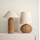 Natural Sabi Rattan Table Lamp for Bedroom Living room