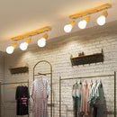 Nordic Rotate Spotlight Wood Light Track Lighting