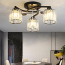 Luxury Crystal Semi Flush Ceiling Light