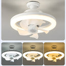 Mini ABS Ceiling Fans with Lights for Dormitory Porch Bedroom