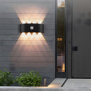 IP65 Modern Up and Down LED PIR Outdoor Wall Light
