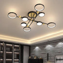 Minimalist Modern Creative Ring Ceiling Lights for Bedroom