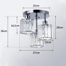 Crystal Semi Flush Ceiling Lights for Living Room, Hallway