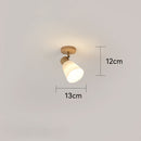 Modern Rotatable Wood Minimalism Decor Track Lighting For Hallway