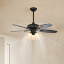 Coffee Glass Ceiling Fans With Lights