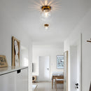 Modern Glass Globe Hallway Light Fixture for Porch Entryway