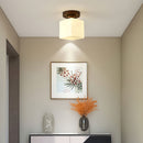 Minimalism White Semi-Flush Hallway Ceiling Light