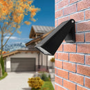 IP54 Waterproof Black Solar Powered Outdoor Wall Lights, Dusk-to-Dawn