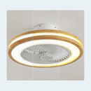 Modern Minimalism Round Wood Ceiling Fans With LED Lights