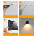 Dusk-to-Dawn Solar Sensor Outdoor Wall Lights for Hallway Patio Porch