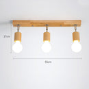 Nordic Rotate Spotlight Wood Light Track Lighting