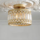 Set of 2 modern hallway crystal ceiling lights