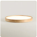 Modern Wood Flush LED Ceiling Lights Round Shape