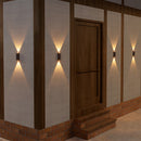 Outdoor Solar Lights Up and Down Modern Outdoor Wall Lights For Garden and Courtyard