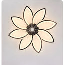 Modern Low Profile Flush Ceiling Fan with Lights, Dimmable, 6-Speed