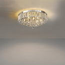 Modern Crystal Ceiling Light Fixture Flush Mount Ceiling Lights for Living Room