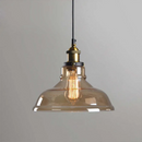 Nordic Clear Glass Bedside Pendant Light