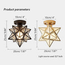 Star Shape Semi Flush Mount Ceiling Light