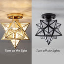 Star Shape Semi Flush Mount Ceiling Light