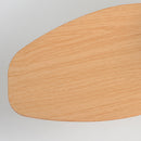 Natural Wood Simple Stylish Ceiling Fan With LED Light