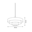 Minimalism Mid-century Bauhaus Iron Conservatory Pendant Light