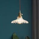 Vintage Glass Disc Design Style Pendant Light