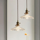 Vintage Glass Disc Design Style Pendant Light