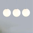 Restaurant Simple Glass 1 Head Pendant Light