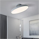 Minimalism White LED Semi-Flush Ceiling Light For Bedroom