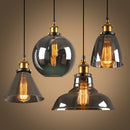 Nordic Clear Glass Bedside Pendant Light