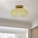 Retro Round Glass Living Room Ceiling Lights