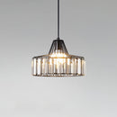 Modern Black Crystal Pendant Light