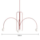 Art Deco Glass Ball Chandelier