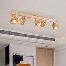 Simple Wood Track Lighting Living Room Track Light Ceiling