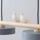 Modern LED Pendant Lamps for Kitchen Nordic Wood Ceiling Hanging lamp