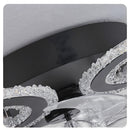 Modern Dimmable DC Motor LED Ceiling Fan with Light for Living Room Bedroom