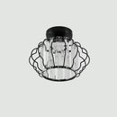 Luxurious Gold Crystal Hallway Ceiling Light