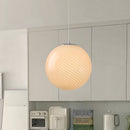 Art Deco Candy Pendant Light with Glass Shade