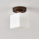 Minimalism White Semi-Flush Hallway Ceiling Light