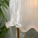 Modern Flower Shape Glass Warming Candle Lamp