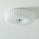 Vinatge Bauhaus Cream Glass Ceiling Light